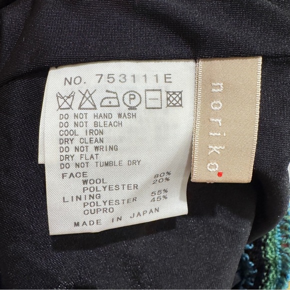 Noriko Araki Crochet Eclectic Retro Hippie Boho Floral Artsy Wool Midi Skirt SM - Picture 9 of 10